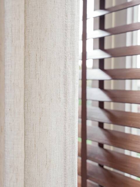 Lance Linen Sheer Curtain, Natural Custom Cotton Drapes, Extra Long Curtain For Bedroom, 1Pc - image 1