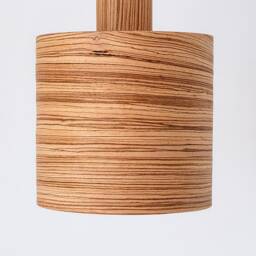 Set Of 3 Kitchen Island Wood Pendant Light Mid Century Chandelier - thumbnail 2