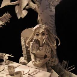 The Mad Hatter's Tea Party Book Sculpture - thumbnail 2