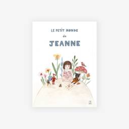 Child Poster, Watercolor, Small World, Animals, Garden, Customizable - thumbnail 3