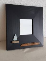 Mirror With Seaglas Ship No. V - thumbnail 1