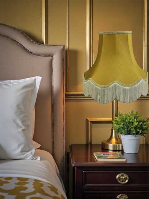 Traditional Antique Gold Fabric Lampshade Handmade For Table & Floor Standard Lamp Bases, Wall Light Fixtures, Ceiling Fittings - image 1