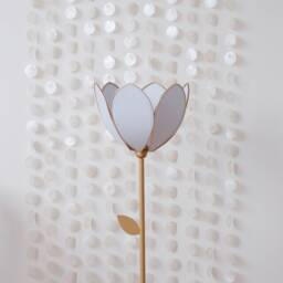 Simple Flower Floor Lamp & Lampshade - Baby Blue - thumbnail 2
