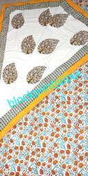 Hand Block Print Cotton Reversible Quilt Dohar, Summer Blanket, Cotton Quilt, King Size Quilt, Blanket & Throws, Cotton Double Bed - thumbnail 1