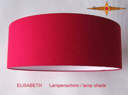 Large Lampshade Red Elisabeth ??60 cm Silk Lamp - thumbnail 1