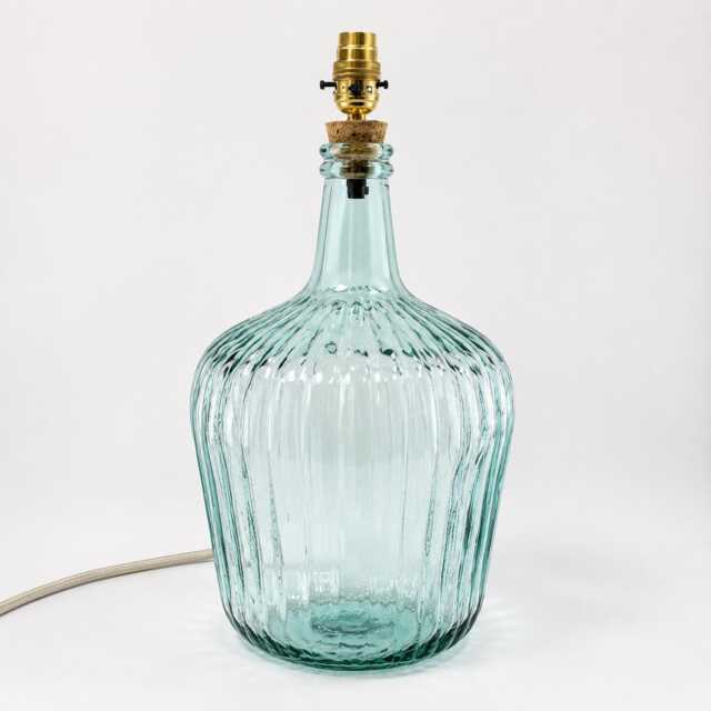 Recycled Glass Ripple Lamp 46cm - image 1