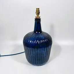 Recycled Glass Ripple Lamp 46cm - thumbnail 4