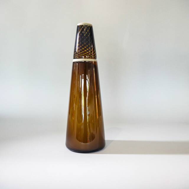 Blown Glass Decorative Vase Topaz Pinnacle - image 1