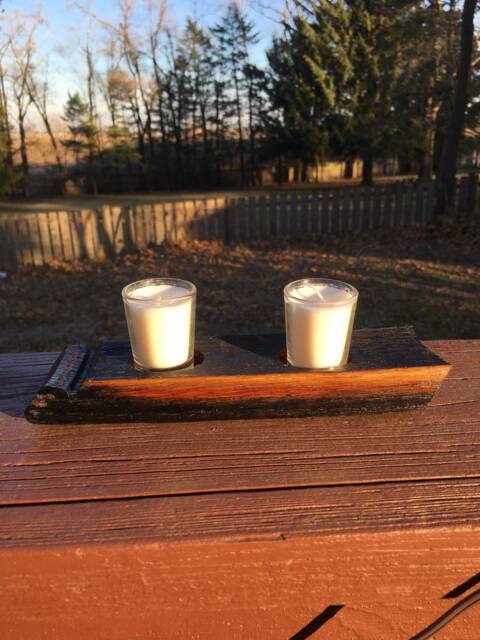 Tequila Barrel Candle Display - image 1