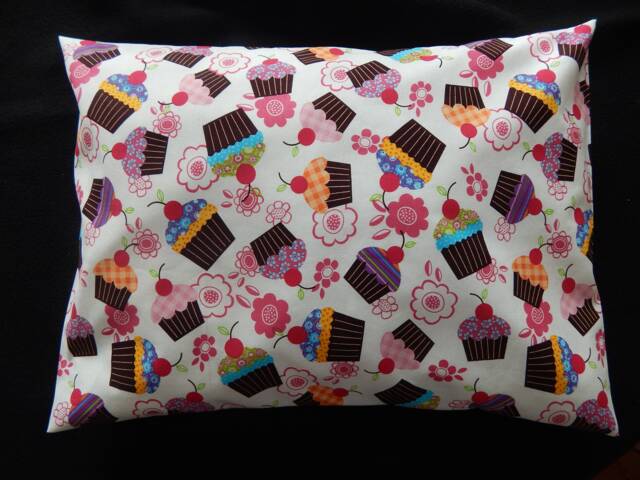 Cupcakes /Flowers/ Pillow Case/ Newborn Toddler Children Kids Girl's Case - image 1