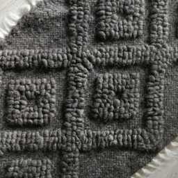 Hand Woven Wool Rug, Dark Gray Bedroom Floor Runner, Handmade Coverlet Or Blanket, Rustic Outdoor Area Rug - thumbnail 2