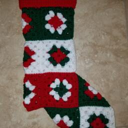 Handmade Crochet Christmas Stocking, Stockings, Customizable, Knitting, Christmas, Choose Your Colors - thumbnail 4