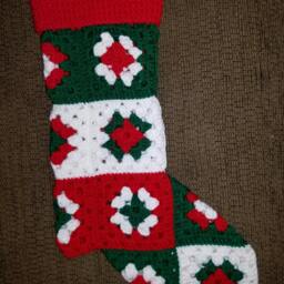 Handmade Crochet Christmas Stocking, Stockings, Customizable, Knitting, Christmas, Choose Your Colors - thumbnail 2