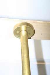 Modern Cylinder Pendant - Raw Brass Minimalist Ceiling Light Fixture Mid Century Exposed Bulb Fixture Any Length Available - thumbnail 4
