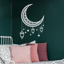 40% Off Stars & Moon Wall Decals. Decal. Boho Style. Kids Room Sticker. Nursery Decor. Celestial Decal Me10 - thumbnail 2