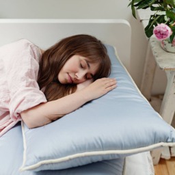 Blue Wool Pillow With Internal Foam Filled For Longevity - 1Pc. - Us Duty Paid - thumbnail 2