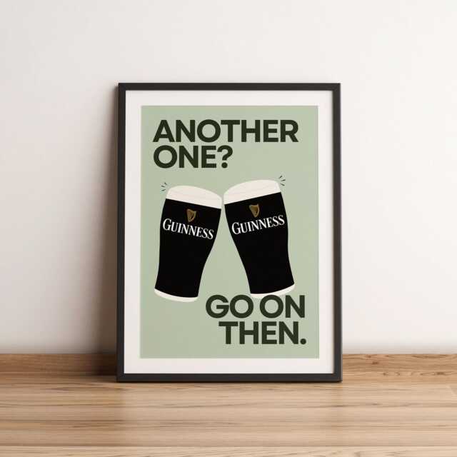 Guinness Inspired Print - Beer Cheers Bar Cart Wall Decor Art Print Happy Hour - image 1