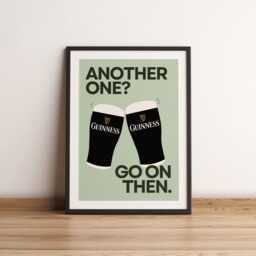 Guinness Inspired Print - Beer Cheers Bar Cart Wall Decor Art Print Happy Hour - thumbnail 1