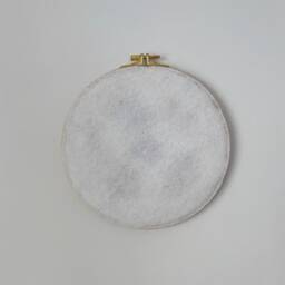 Hand Punch Needle Wall Hanging, Ghosts Pumpkins, Fall Halloween Decor - thumbnail 4