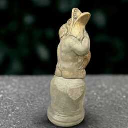 Garden Children With Fish Statue Concrete Boy Sculpture Outdoor Memorial Decoration Handmade Ornament Lover Gift - thumbnail 2