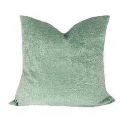 Brunschwig & Fils Turquoise Chenille Pillow Cover, 12x22 - thumbnail 1