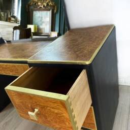 Black & Gold Art Deco Dressing Table-Sold - thumbnail 4