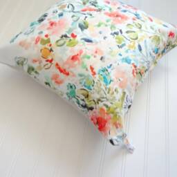 Floral Flow Pillow Cover, Designer Fabric 18x18, 20x20, 22x22, 24x24, 14x20, 12x21 - thumbnail 3
