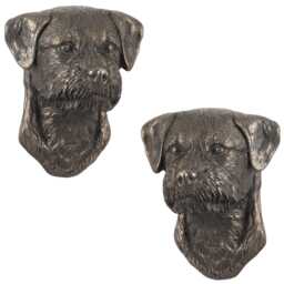 Border Terrier, Dog Hanging Statue Cold Cast Bronze - thumbnail 1