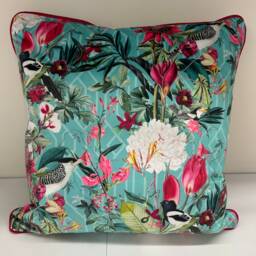 Bright Pink Piped Cushion Cover Various Sizes Available - thumbnail 3
