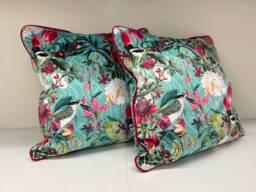 Bright Pink Piped Cushion Cover Various Sizes Available - thumbnail 1