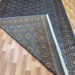 7x10 Gray Color Bokhara Rug - 2.00x3.00 Bedroom Luxury Area Turkish Fine Quality Afghan - thumbnail 4