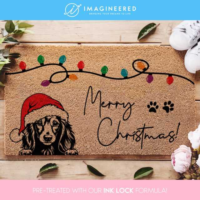Personalized Dog Gift - Welcome Mat Doormat Custom Breeds - image 1