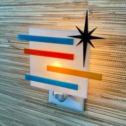 "Mid Century Modern Night Light - ""Linear" - thumbnail 1