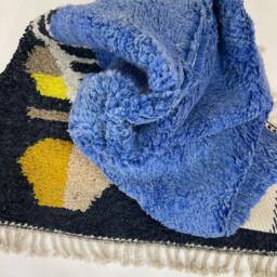 Yakiti - 5X9Ft Moroccan Rug, Beni Ourain Area Modern Wool Living Room Beniourain Handmade Soft Carpet, 163 cm X 265 - thumbnail 4