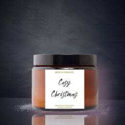 Large Christmas Candle, Christmas Candle Gift, Festive Spice Gift For Women, Scented Winter Candle, Jar - thumbnail 2