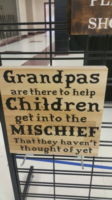 Papas Are There To Help Children Get Into The Mischief That They Haven't Thought Of Yet, Grandpa's Children, Papa Sign, Grandpa Sign - image 1