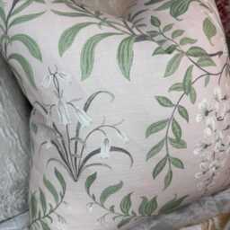 Handmade Laura Ashley Cushion Cover - Parterre Blush Fabric English Garden Elegance, Throw Pillow Sham Case - thumbnail 3