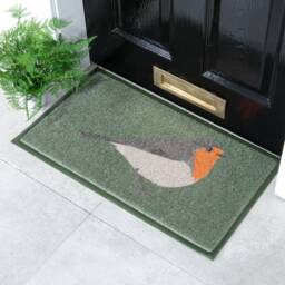 Robin Doormat - Birds Welcome Mat Beautiful Gift Bird Front Door Decor Housewarming Gift Art 100% Recycled PVC