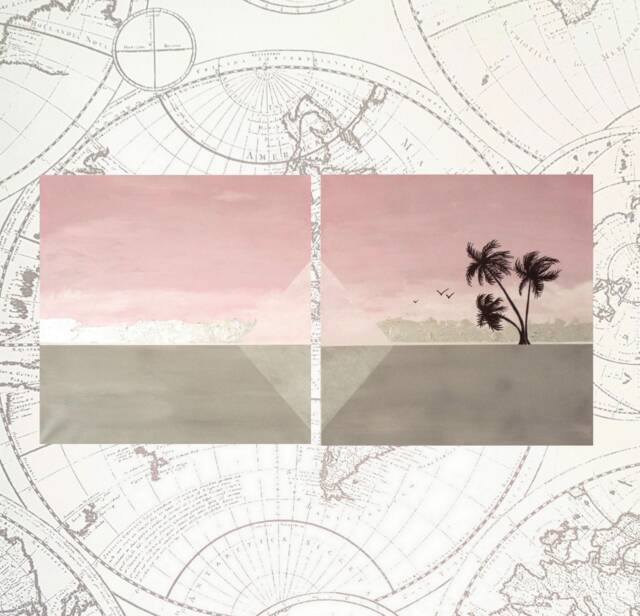 Painting Abstract Acrylic Wall Decor From The Palm Trees Collection - image 1