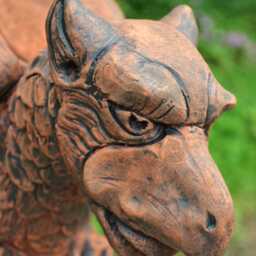 Large Griffin Roof Finial Half Round Ridge Tile - thumbnail 3