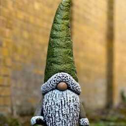 Massive Gnome Sculpture Concrete Elf Statue Outdoor Nordic Decoration Garden & Home Ornament Gnome Lover Gift Yard Art Christmas - thumbnail 2
