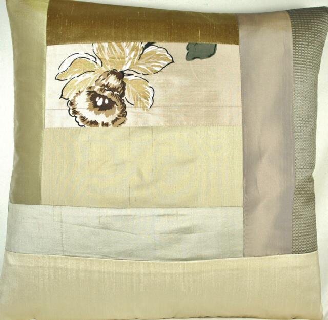 Gold Contemporary Patchwork Beige Modern Unique Decorative Pillow Throw Case Ideal Xmas Gift Trendy Design Cushion Cover Home