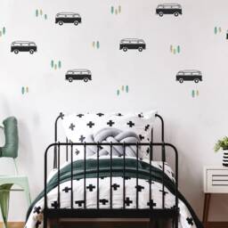 Vanlife Camping Wall Decals // Bus For Kids Room/Boys Decor Nursery Decal - thumbnail 3