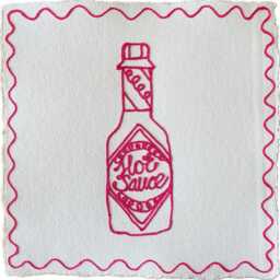 Embroidered Condiments & Preserves - Tomato Ketchup, Hot Sauce, Peanut Butter - thumbnail 3