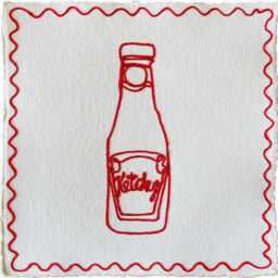 Embroidered Condiments & Preserves - Tomato Ketchup, Hot Sauce, Peanut Butter - thumbnail 2