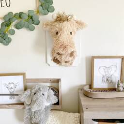 Handmade Giraffe Wall Mount Faux Taxidermy Safari Nursery Decor - thumbnail 2