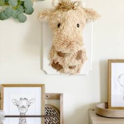 Handmade Giraffe Wall Mount Faux Taxidermy Safari Nursery Decor - thumbnail 3