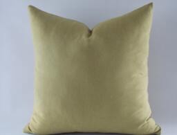 Lime Green Cotton Canvas Throw Pillow Cover - 18'' X 18''