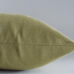 Lime Green Cotton Canvas Throw Pillow Cover - 18'' X 18'' - thumbnail 4