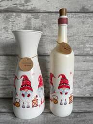 Gonk Vase & Light Up Bottle Set, Gifts, Santa Autumn, Xmas Gifts - thumbnail 1